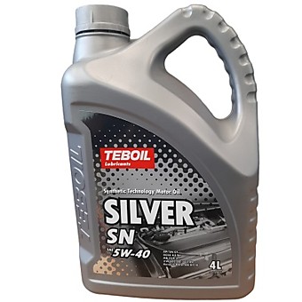 Масло моторное TEBOIL Silver SN 5W-40 полусинтетическое 4 л